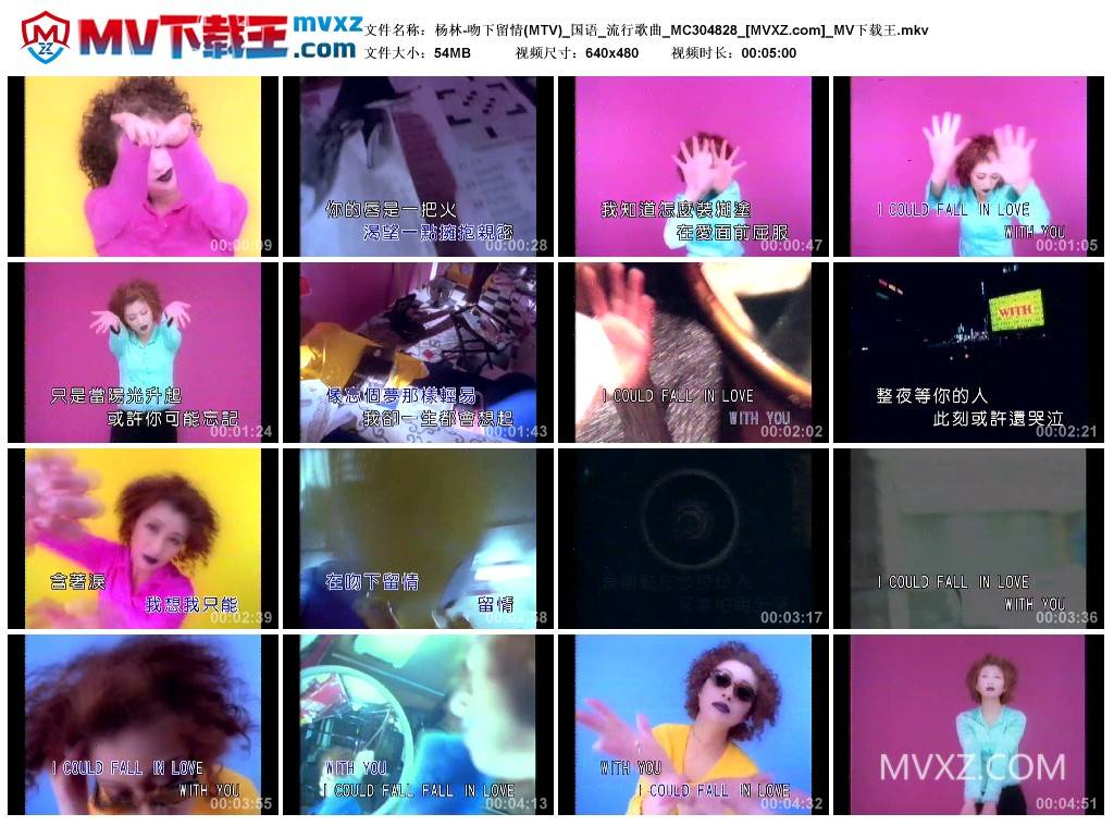 杨林-吻下留情(MTV)_国语_流行歌曲_MC304828